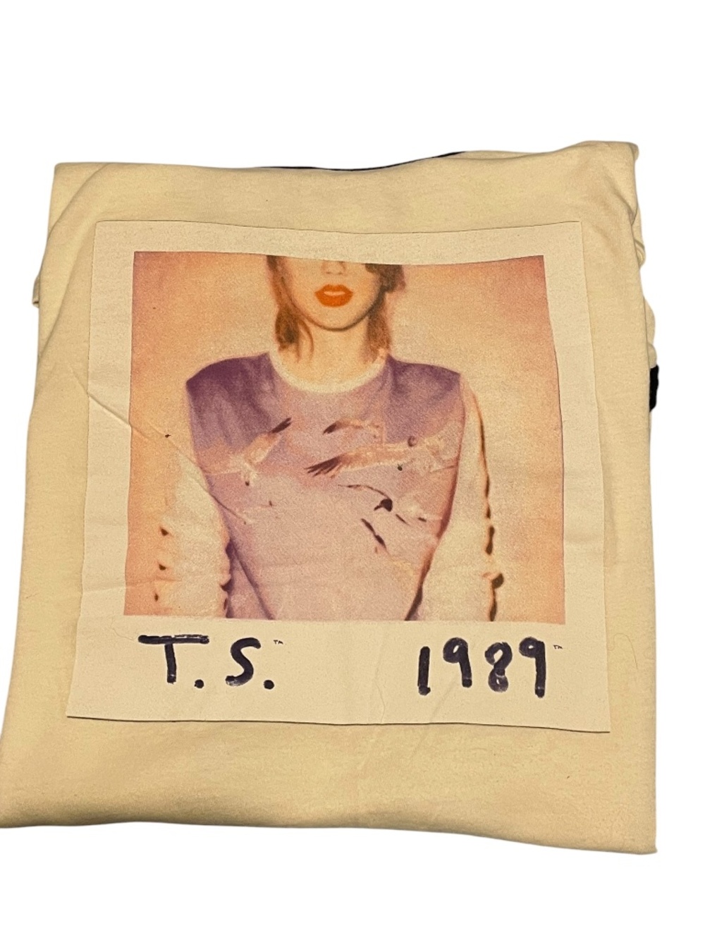 Taylor Swift 1989 Polaroid World Tour Ringer Retro T-Shirt XL EUC